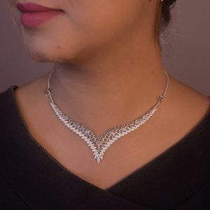 Necklace contains a Back Chain which beautifully made