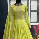 Pakistani Georgette Gown Ready To Wear